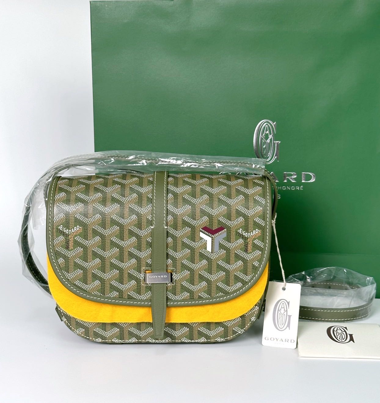 Goyard belvedere green best sale