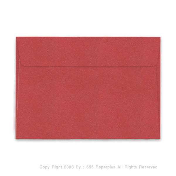 ซองใส่การ์ด NO.8 1/2-เมทัลลิค ฝาขนาน สีแดง (50 ซอง) CODE 74109