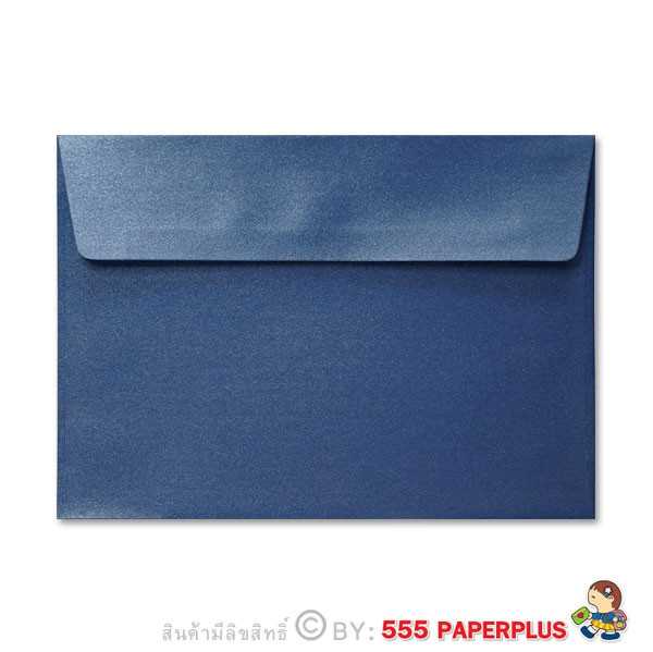 ซองใส่การ์ด NO.8 1/2-เมทัลลิค ฝาขนาน สีน้ำเงิน (50 ซอง) CODE 74123