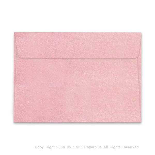 ซองใส่การ์ด NO.8 1/2-เมทัลลิค ฝาขนาน สีชมพู (50 ซอง) CODE 91410