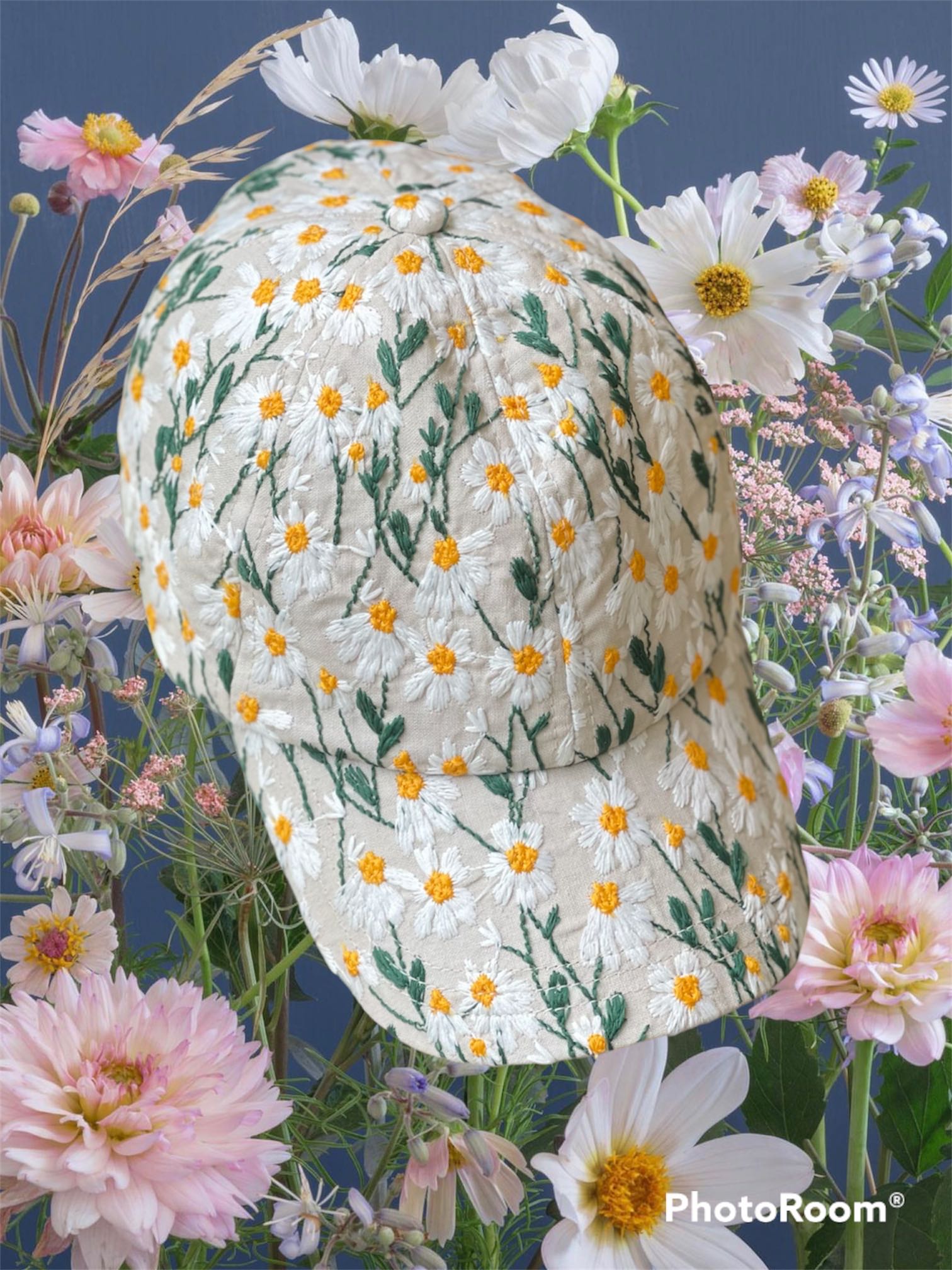 Hat gab Daisy black/cream 