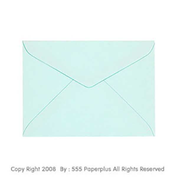 ซองใส่การ์ด NO.8 1/2-ปอนด์ ฝาสามเหลี่ยม สีฟ้า (50 ซอง) CODE 00382