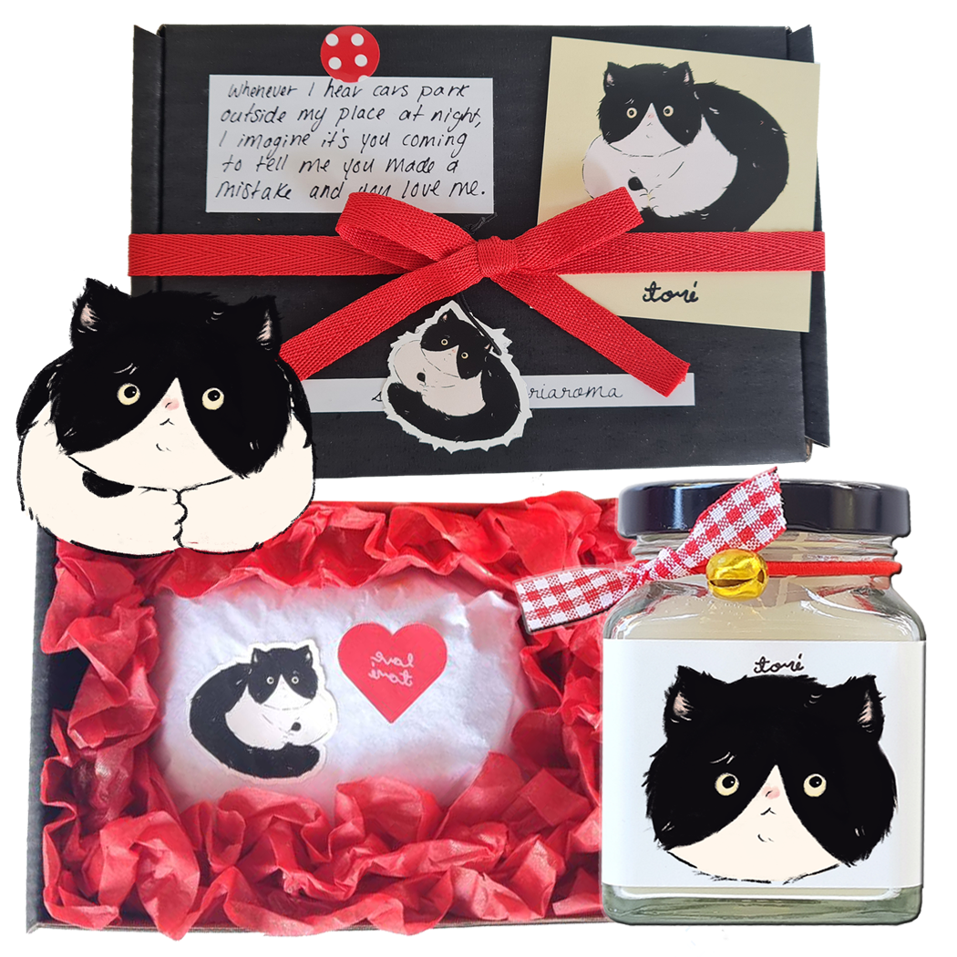[ Giftset ] เซ็ทของขวัญกระปุกเทียน JUJU CAT JAM CANDLE 45hrs in box ❤️🐈‍⬛ ความหอมนุ่มละมุน ไม่ฉุน