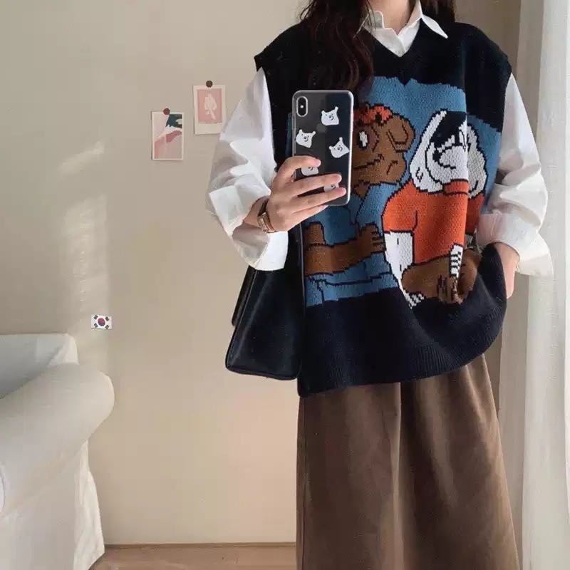 เสื้อกั๊กไหมพรม⟢🧤🎧