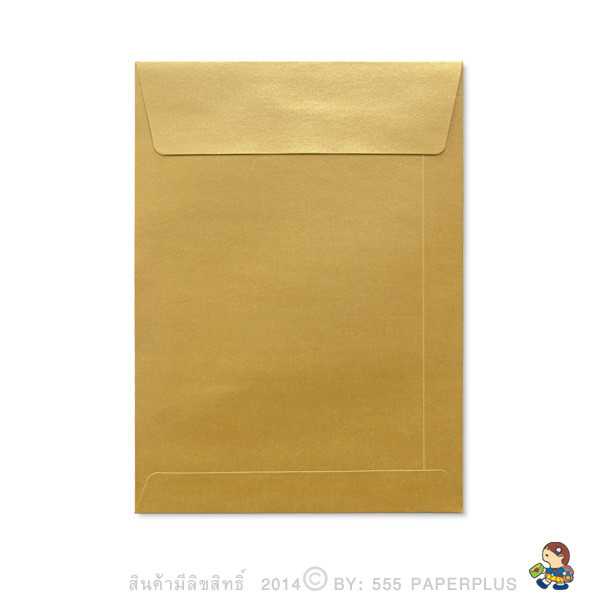 ซองใส่การ์ด NO.5 1/4X7 1/4-เมทัลลิค สีทอง (50 ซอง) CODE 47455