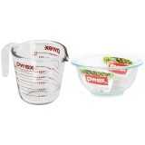 Pyrex ชุดถ้วยตวงขนาด500ml+ชามผสมอาหาร 1.5L P-00-6001018-516N