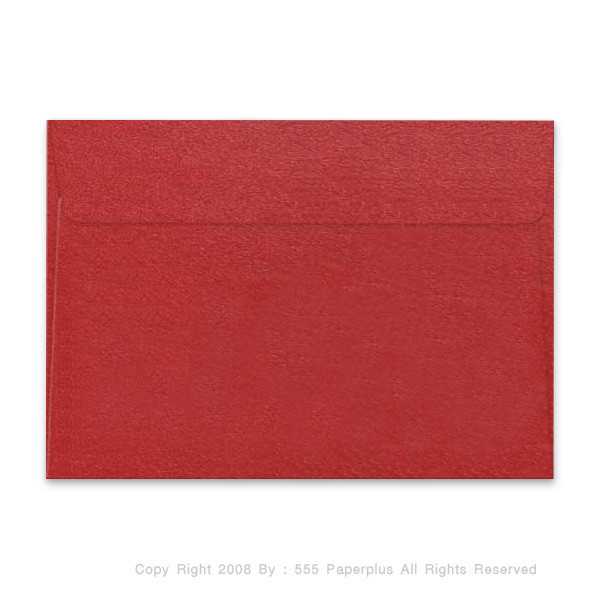 ซองใส่การ์ด NO.C5-เมทัลลิค สีแดง (50 ซอง) CODE 92127