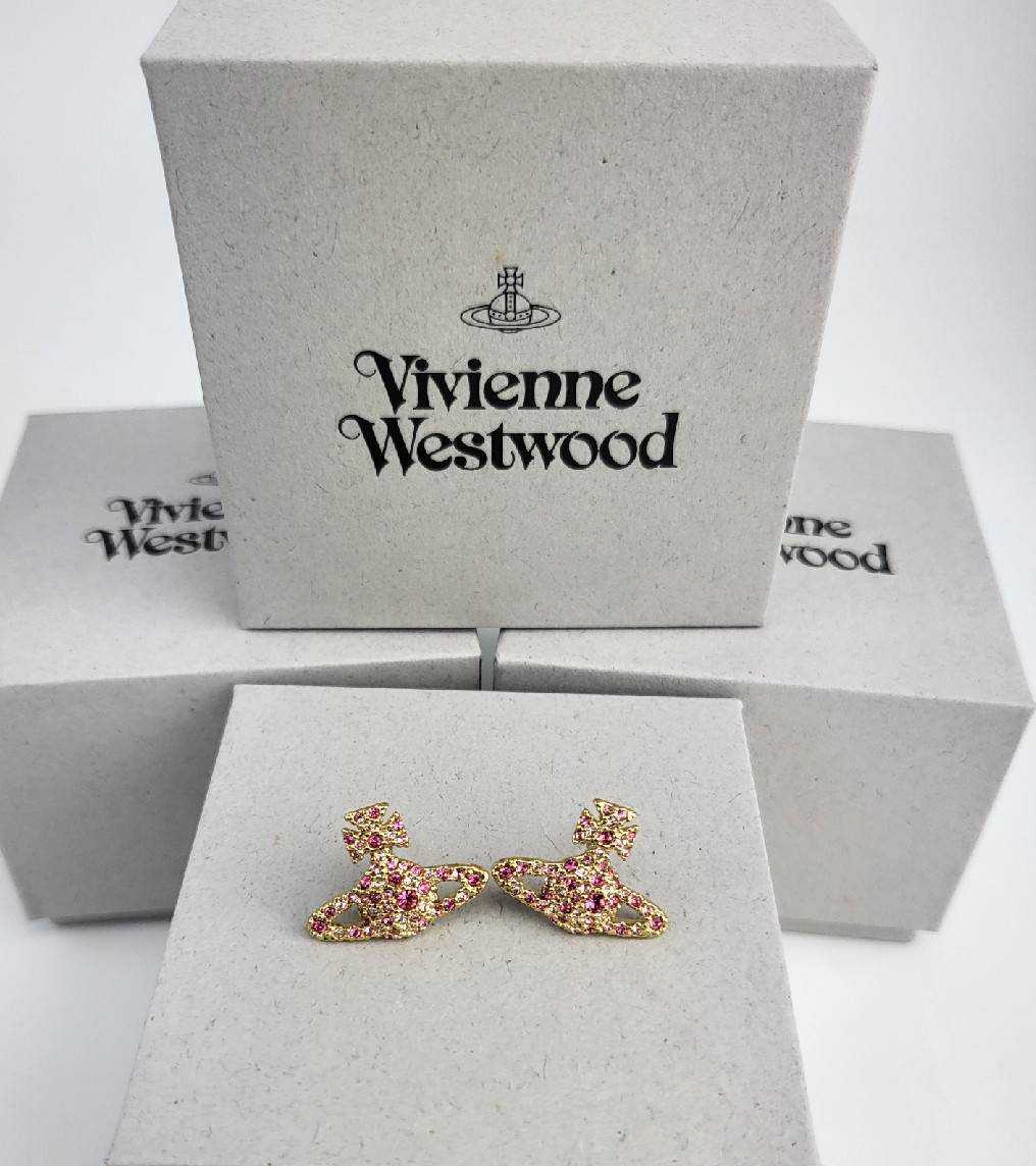 ต่างหู Vivienne Westwood Earrings รุ่น Grace Bas Relief