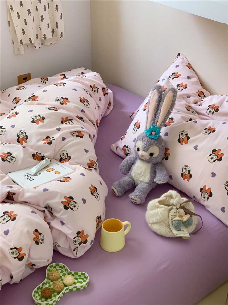 - PREORDER - ชุดผ้าปูที่นอนลายการ์ตูน ผ้าคอตตอน ( มีขนาด 3.5-6 ฟุต )