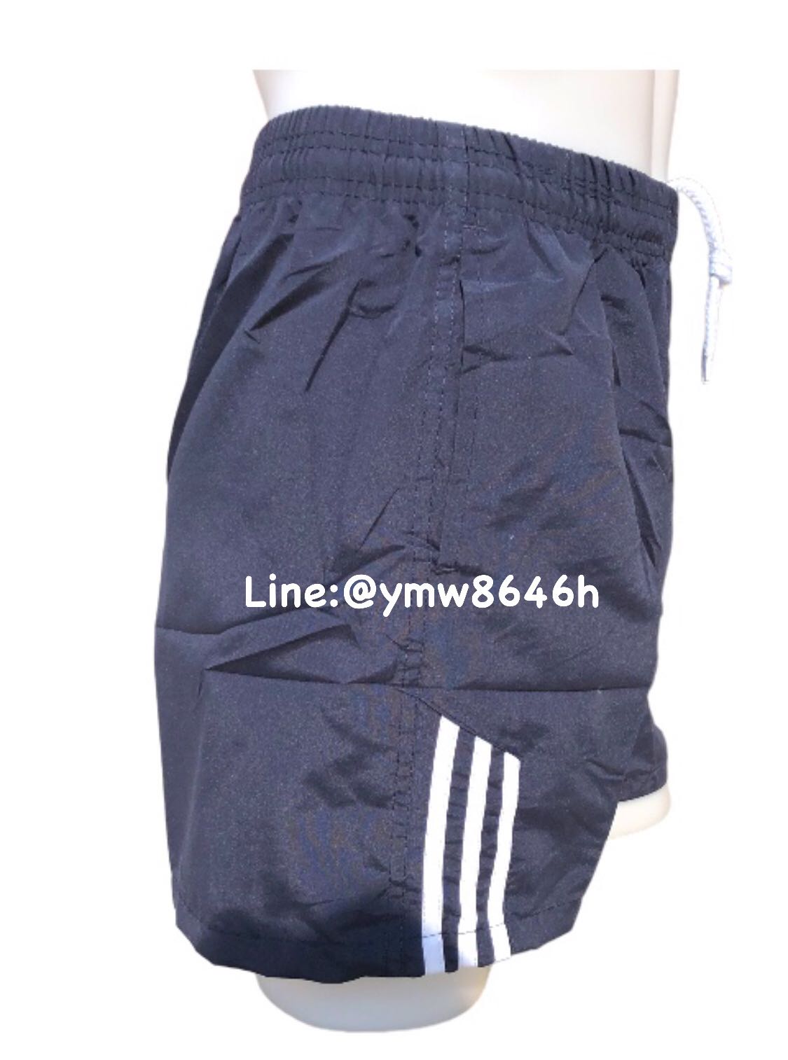 กางเกงขาสั้น sport3แถบ สีกรมยาว16นิ้ว
