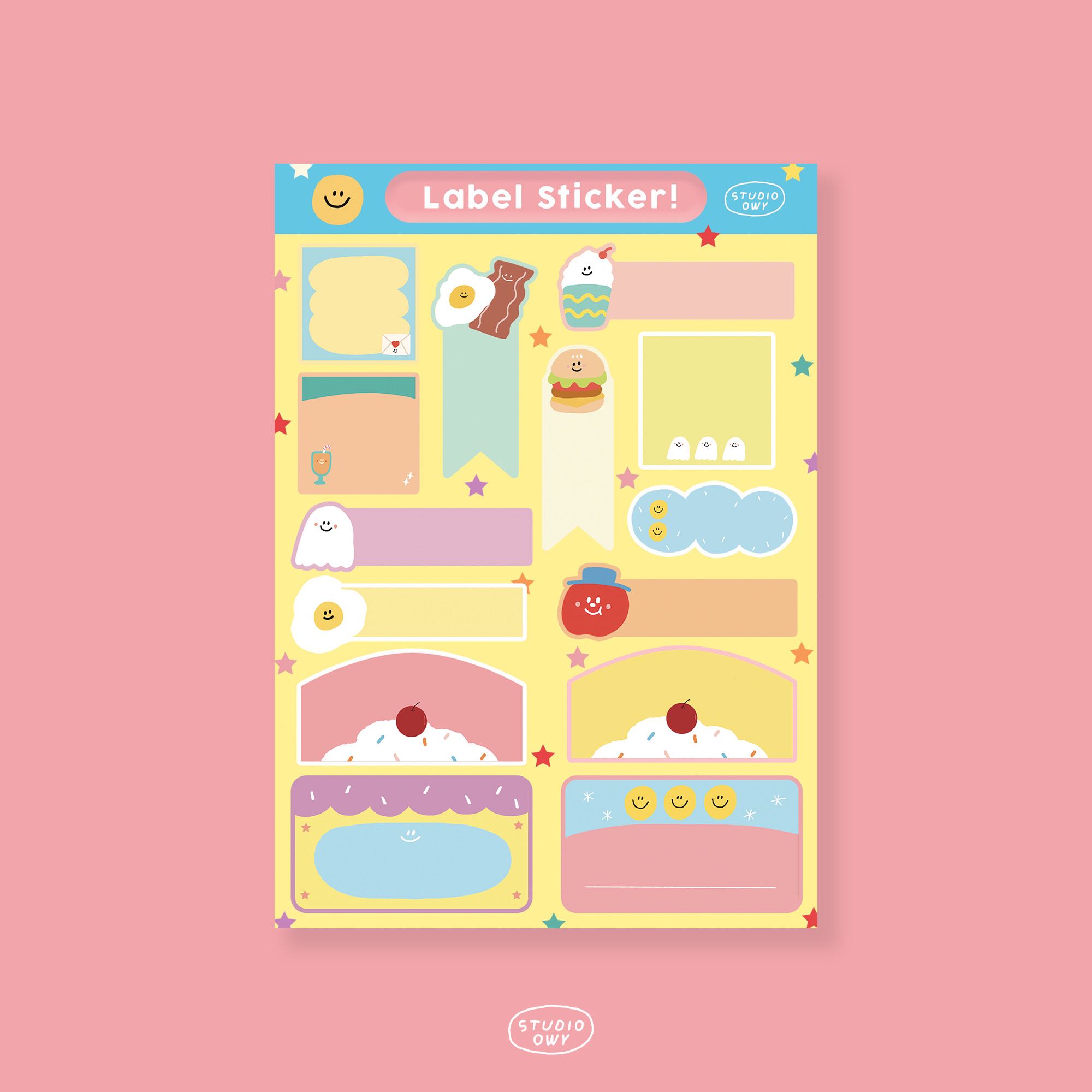 🦋 LABEL STICKER A6