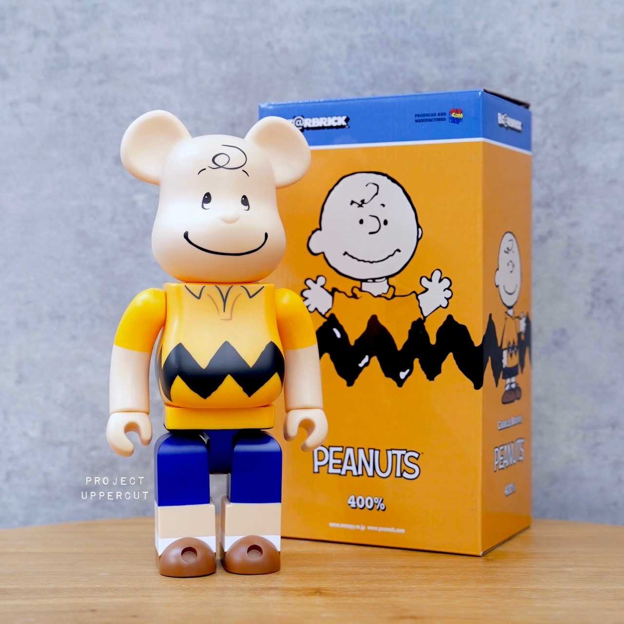 BE@RBRICK 400% PEANUTS - Charlie Brown (Y2017) [New]