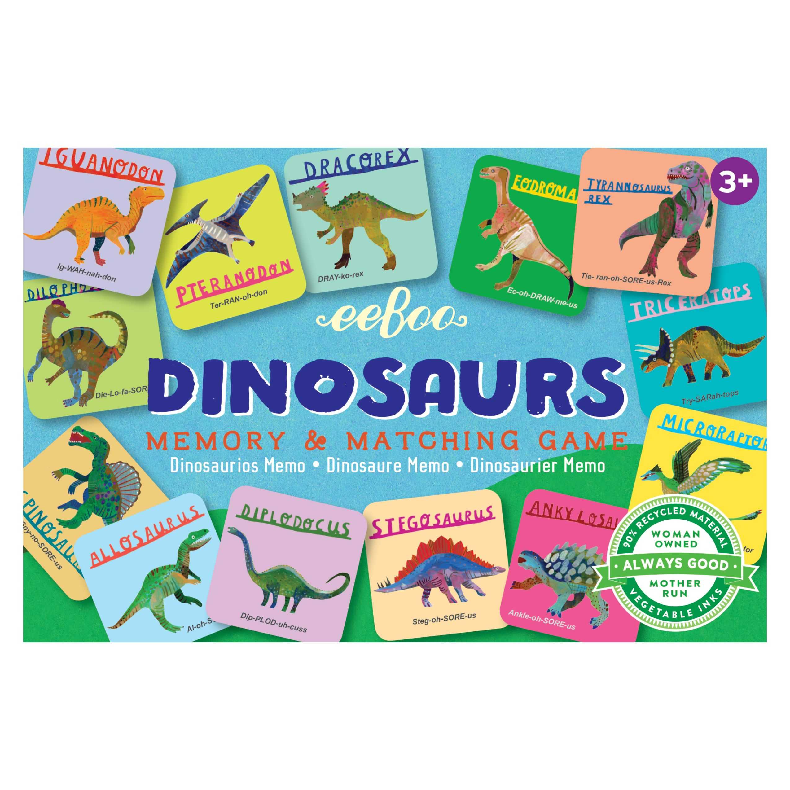 eeboo Dinosaurs Little Matching Game