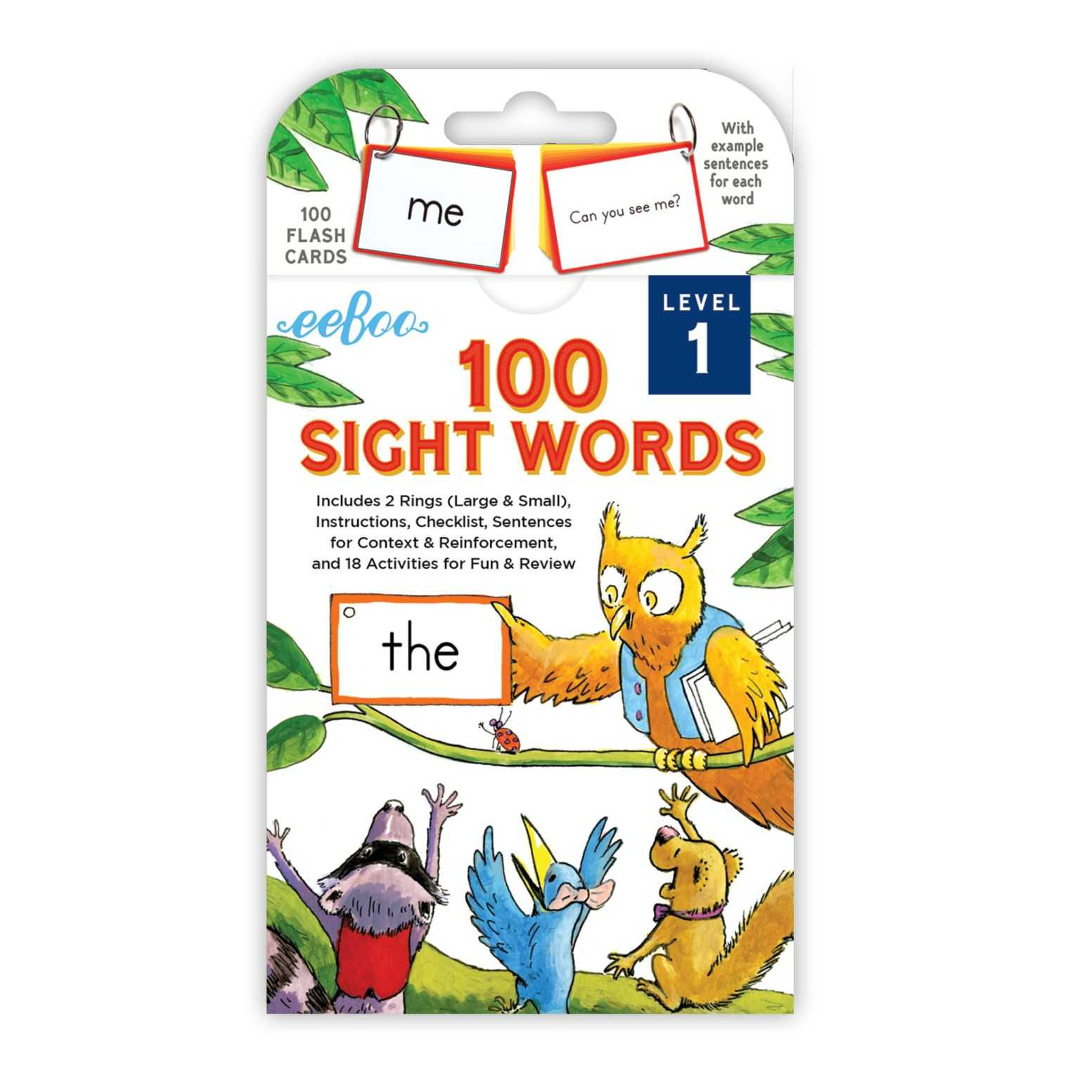 eeboo 100 Sight Words Level 1