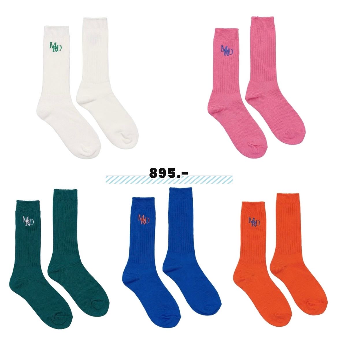 พรีออเดอร์ Mardi mercredi socks MRD logo