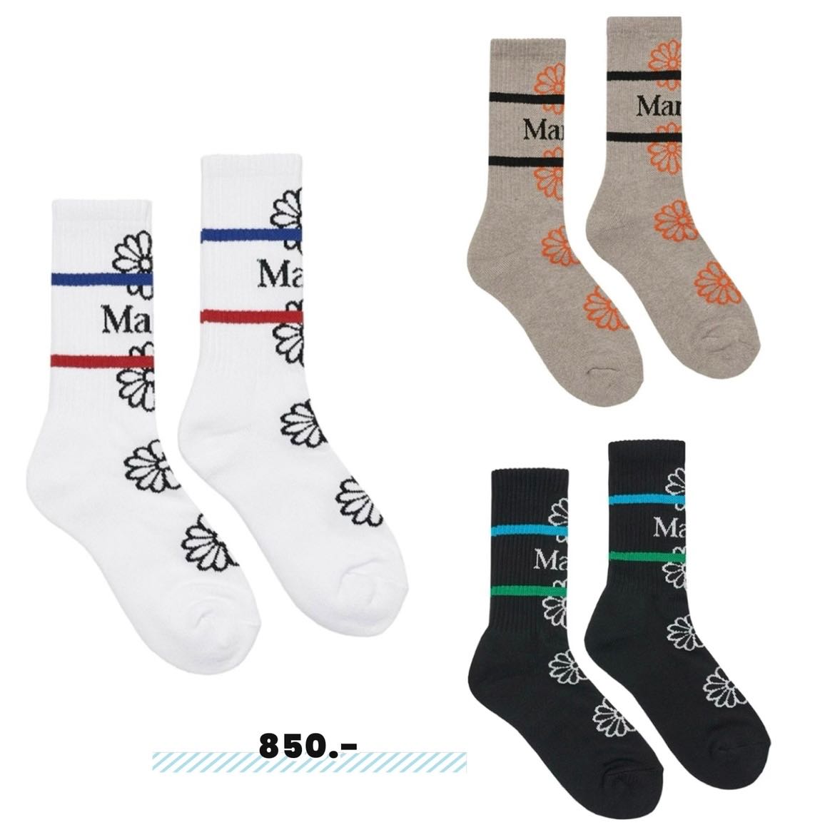 พรีออเดอร์ Mardi mercredi socks flos emoji