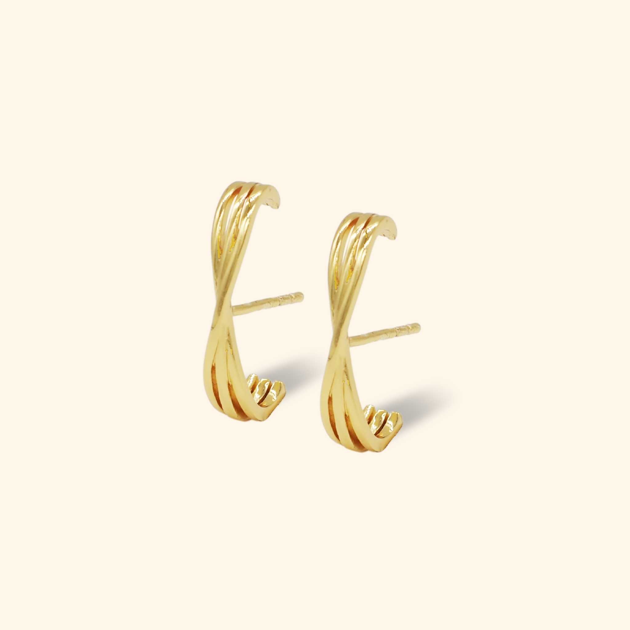 ต่างหูคาดไขว้ (Twisted Suspender Earrings)