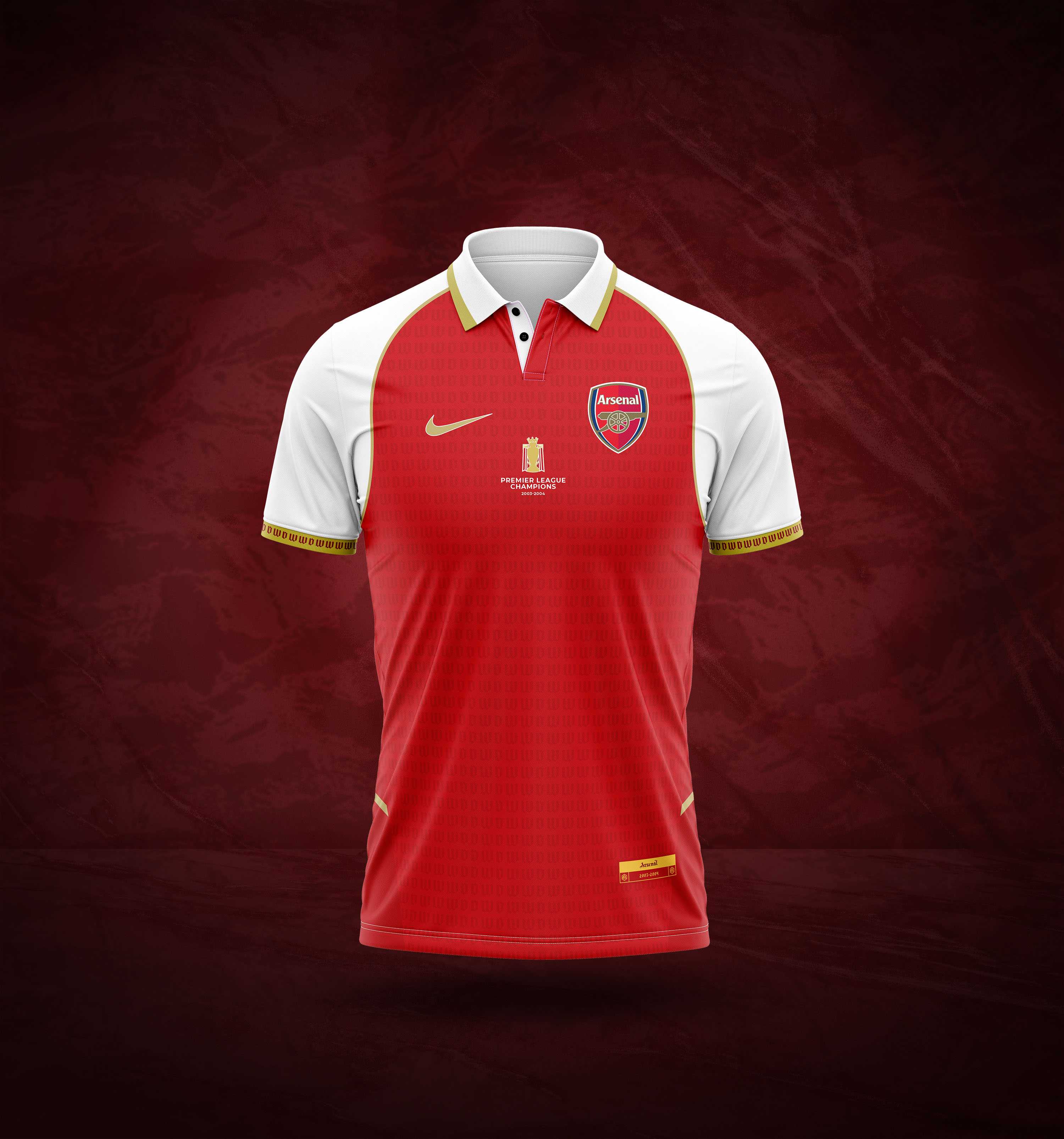 เสื้อสโมสรอาร์เซน่อล ฉลองแชมป์ไร้พ่าย ( Arsenal Invincible kits )