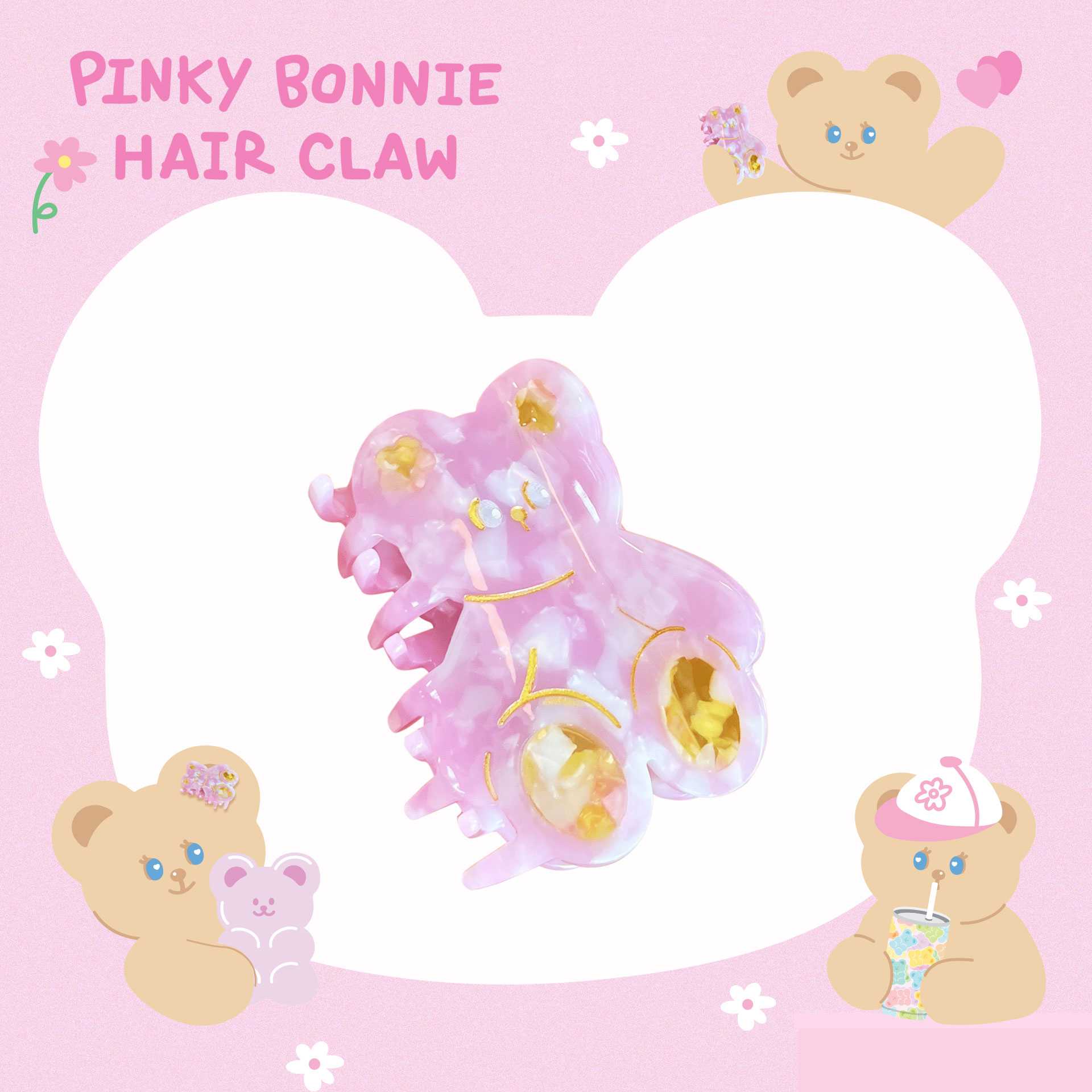 [Sold out] Pinky Bonnie Big Hair Claw l Hej Bonnie Official