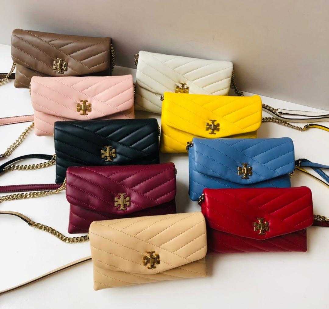 Tory Burch Kira Chevron Chain Wallet