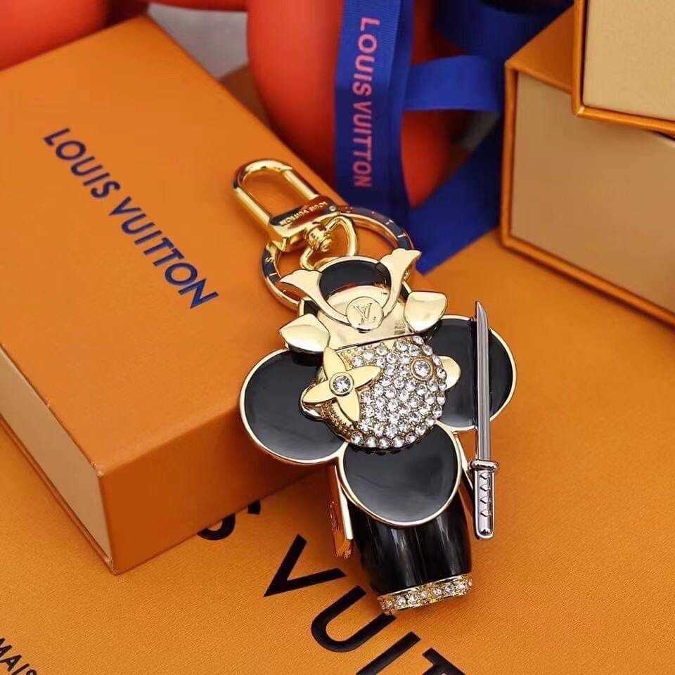 LOUIS VUITTON LV X VIVIENNE SAMURAI PENDANT DIAMOND BAG CHARM AND KEY HOLDER  ACCESSORIES