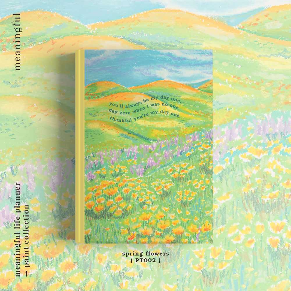 Meaningful Life Planner & notebook | Paint collection — pt002