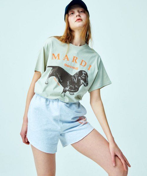 พร้อมส่ง  - Mardi mercredi เสื้อยืด TSHIRT DDANJI_LIGHTBEIGE