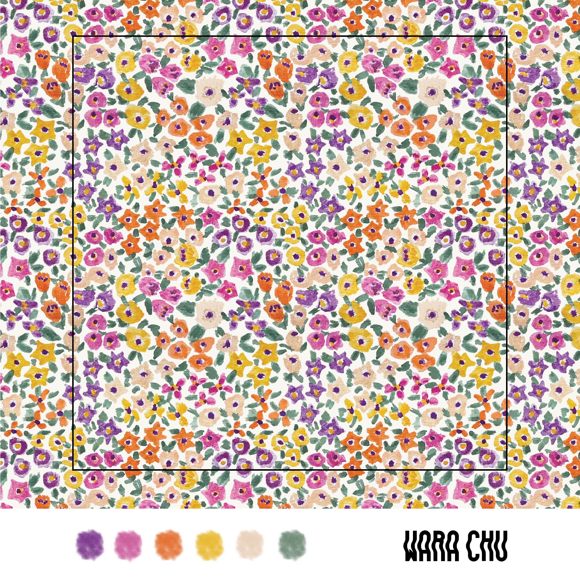 0014  ลายดอกไม้small block ไฟล์ลายผ้า ลายต่อเนื่อง repeat pattern