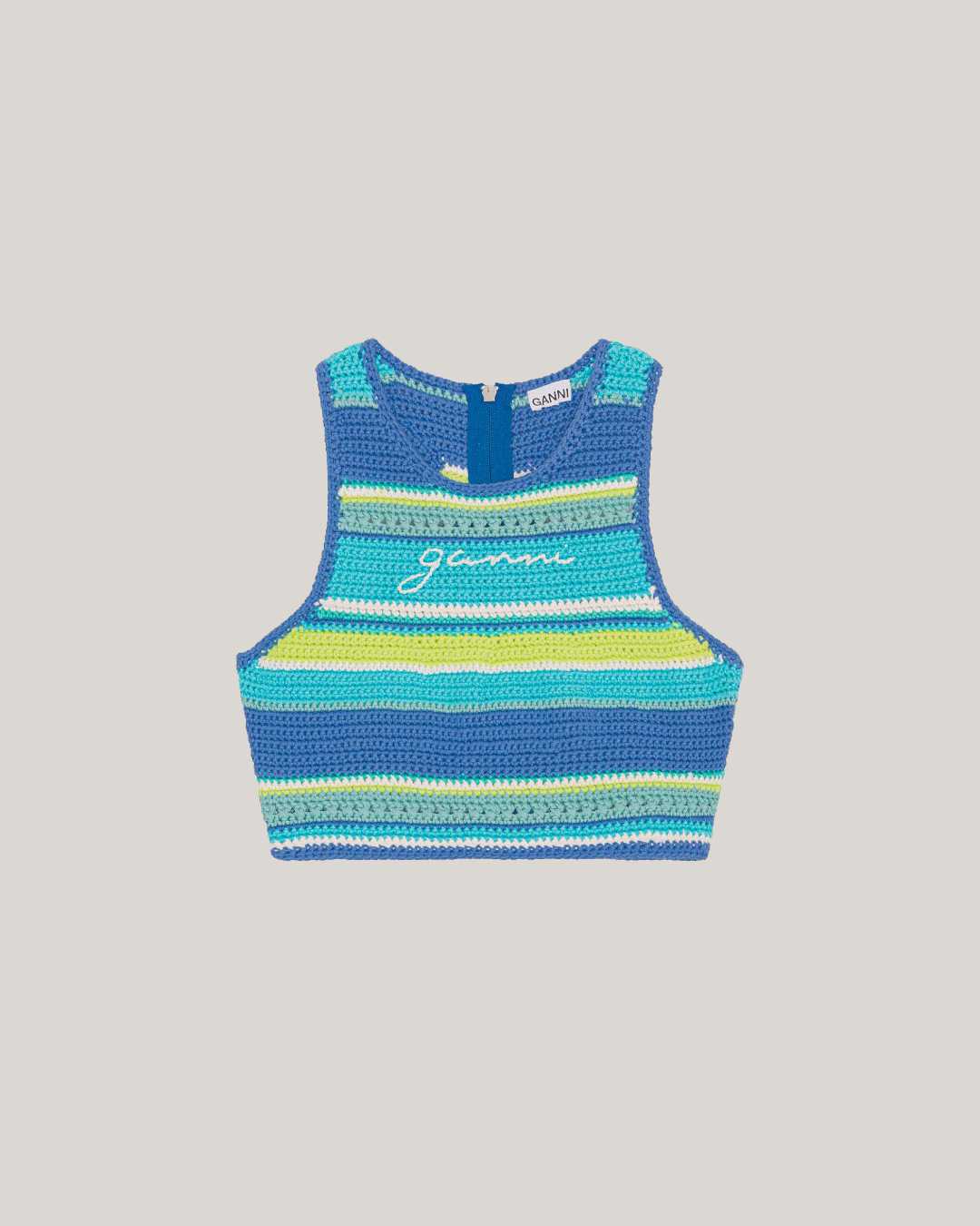 GANNI | Crochet Racerback Top