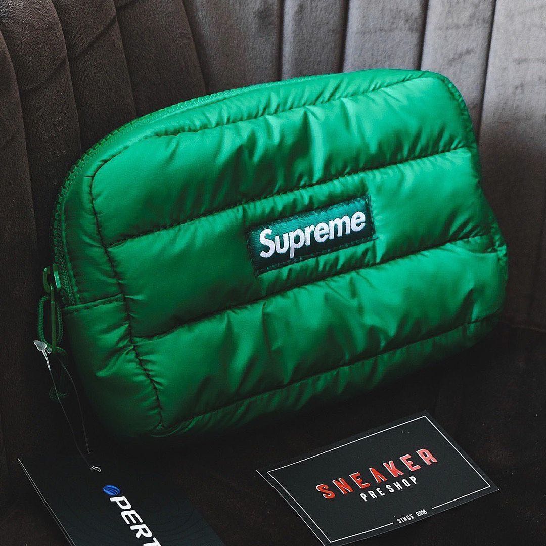 Supreme Puffer Pouch Green 