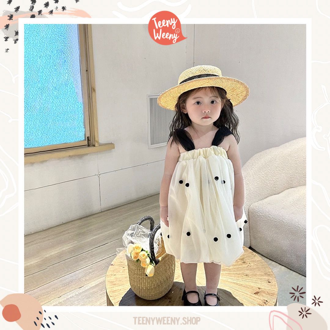 Teenyweeny.shop - เดรสเด็กลายจุดทรงพอง