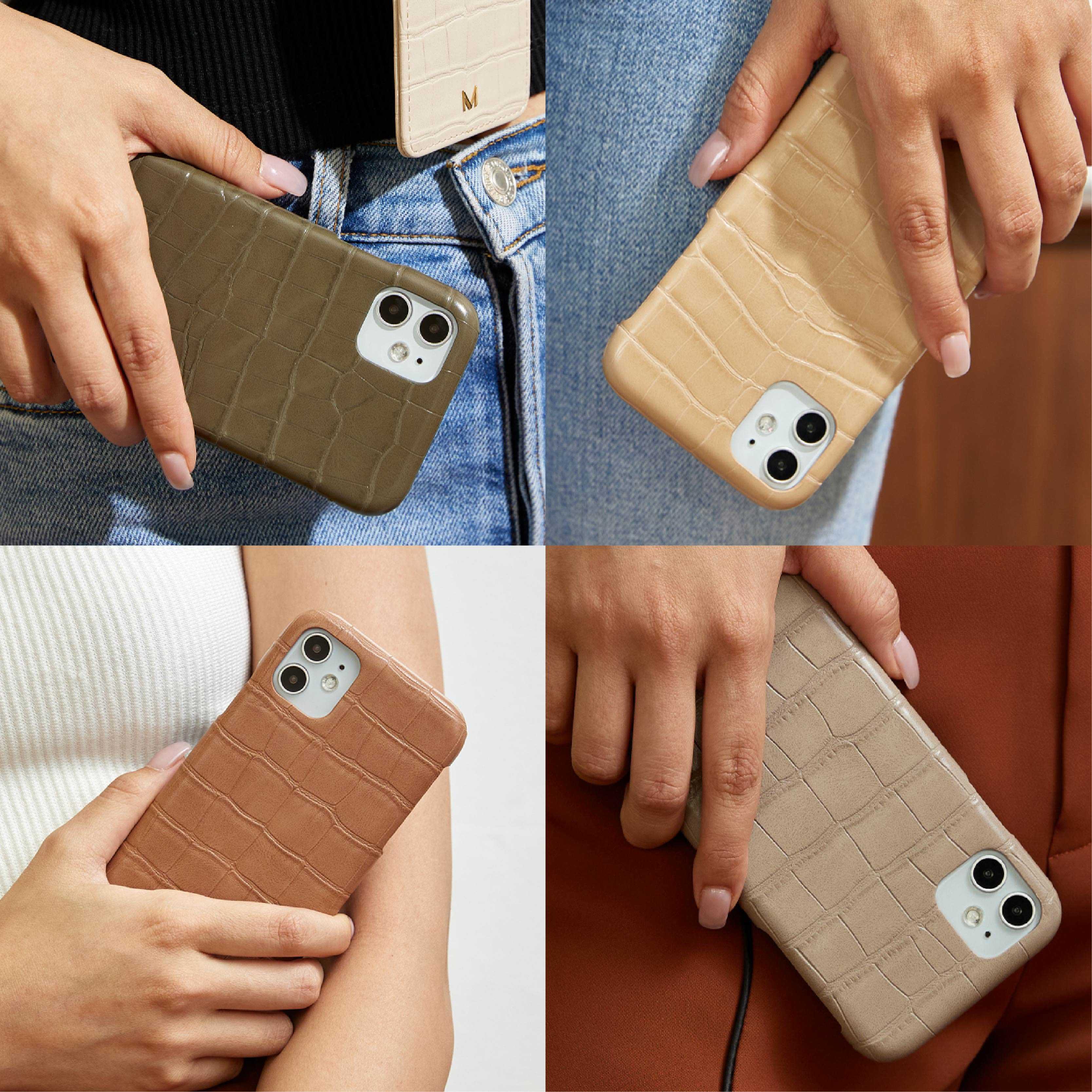 MUSE Croc Phone Case EARTH Tone (11/11Pro/11Pro Max)