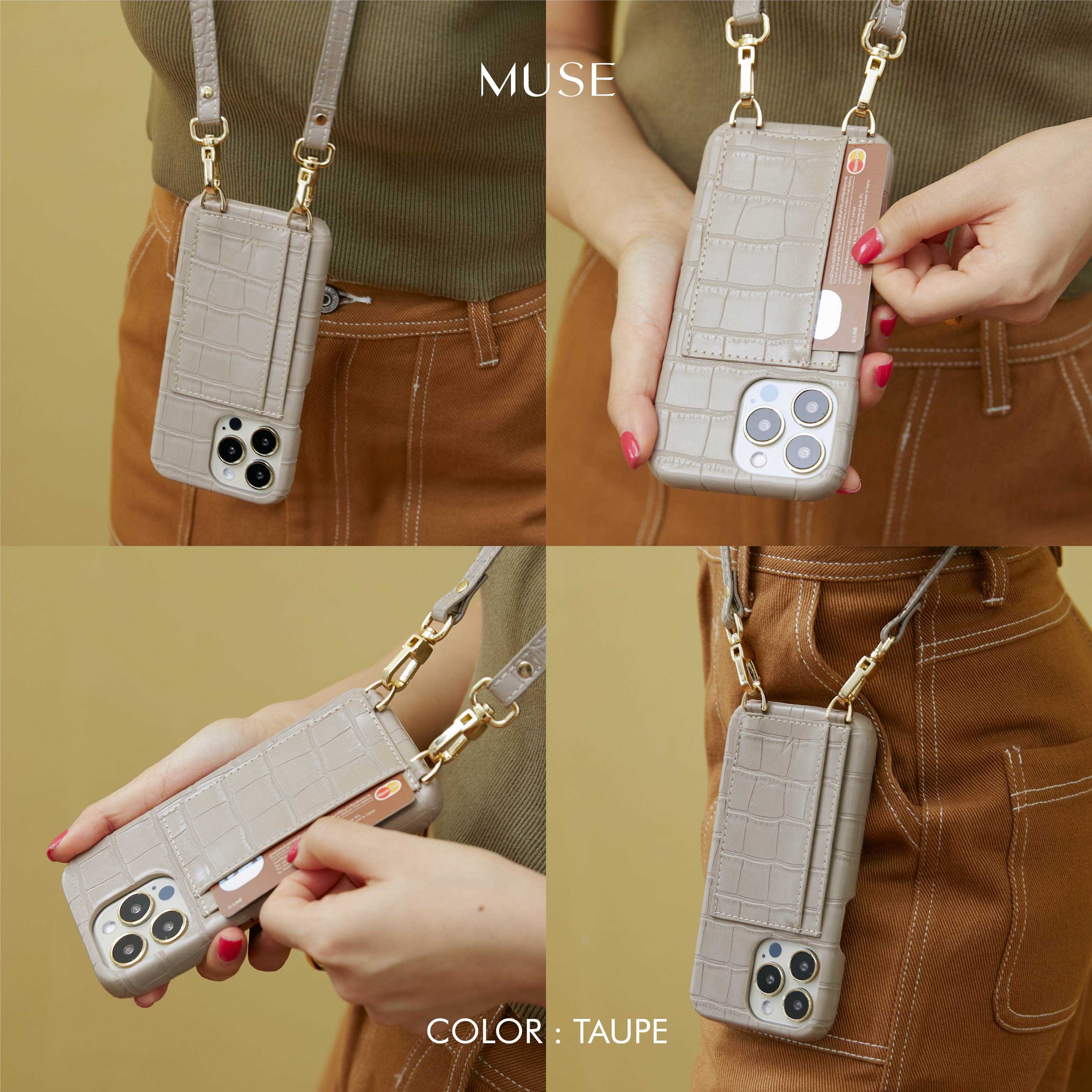 MUSE Strap Card Holder Phone Case COOL TONE (13/13Pro /13Pro Max)