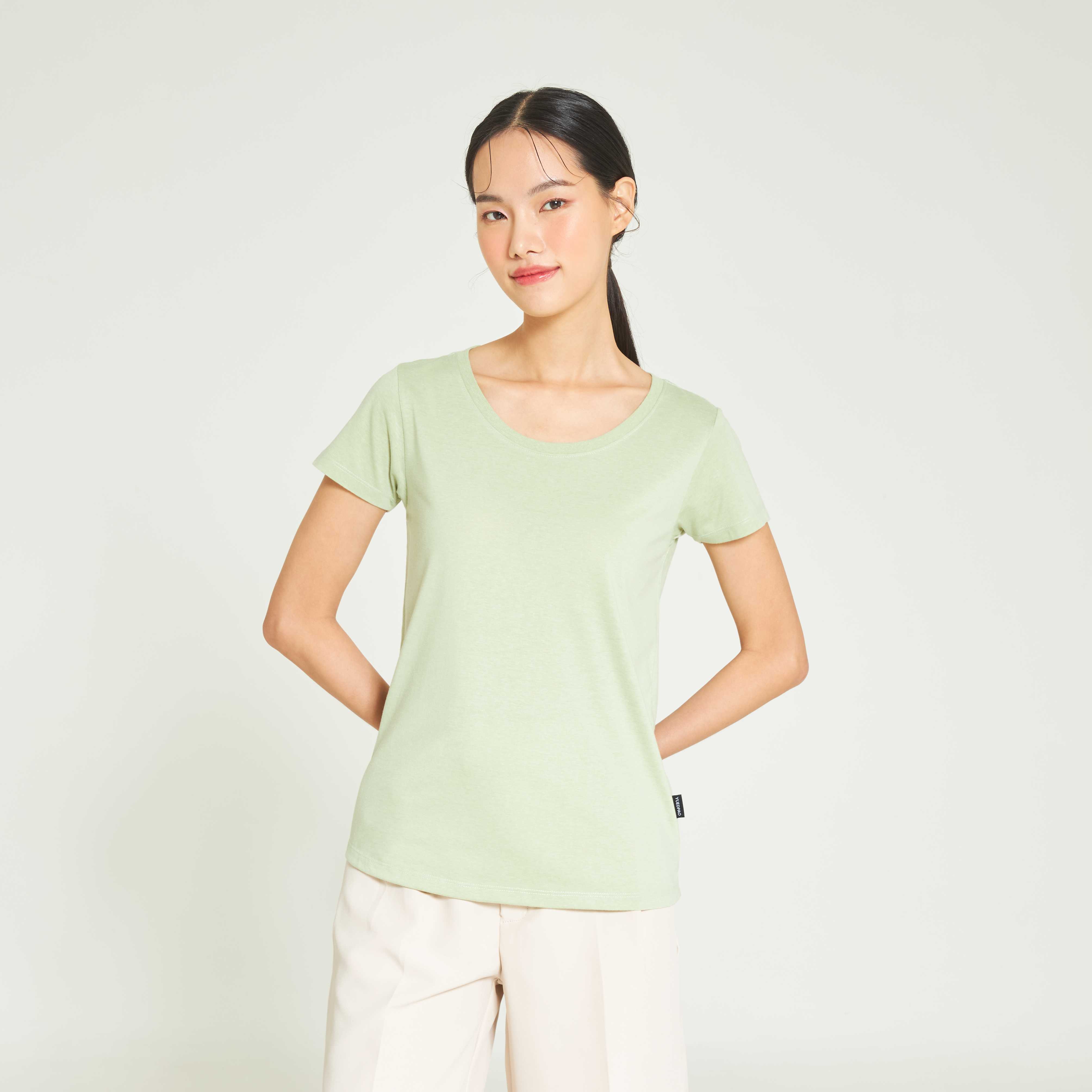 Yuedpao เสื้อยืดผู้หญิงคอกลม Women_คอกลม_Avocado