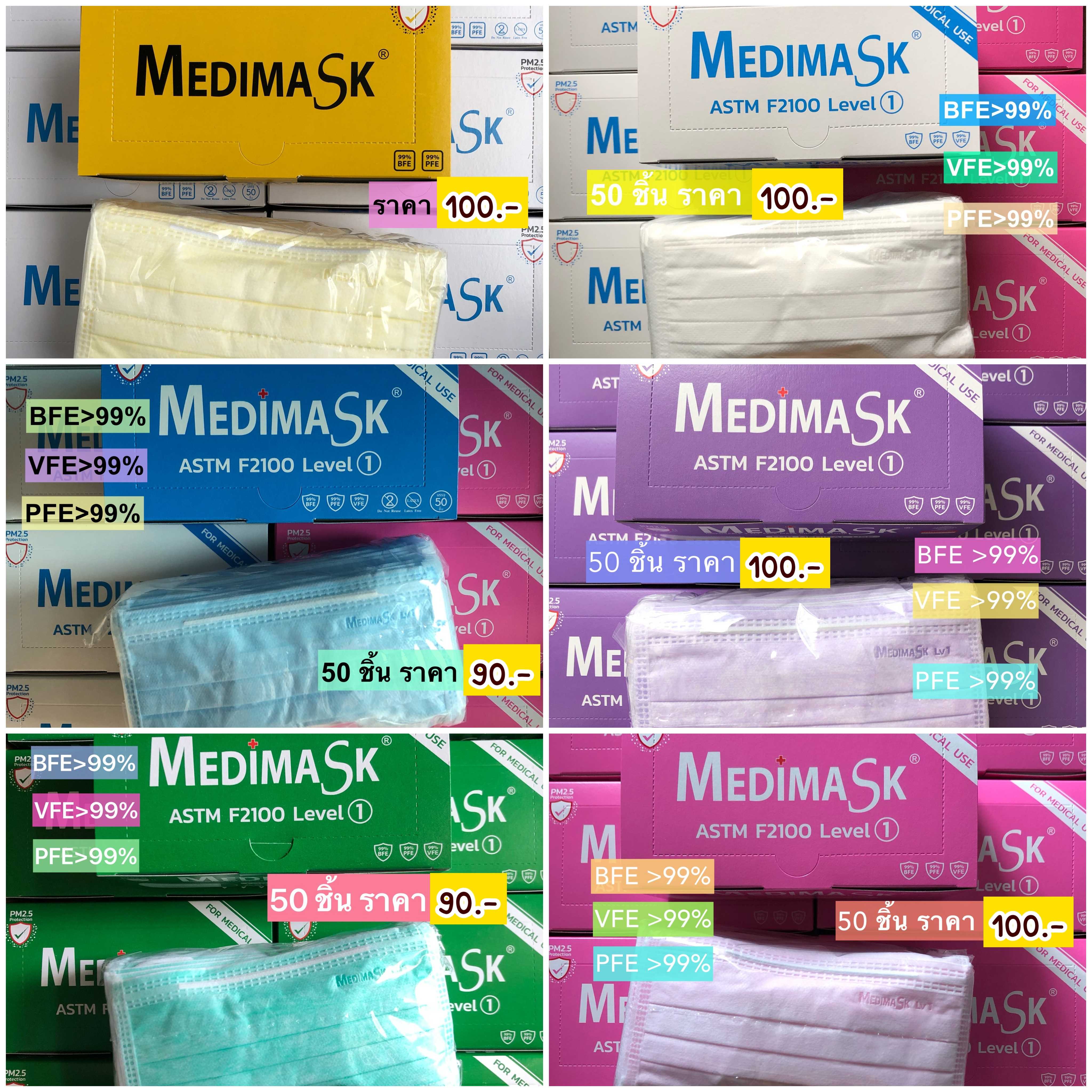 หน้ากากอนามัยทางการแพทย์ Medimask LV.1