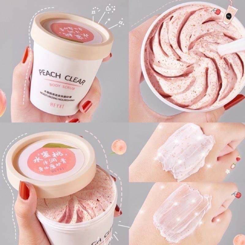 🍑PEACH CLEAR BODY SCRUB⭐️สครับผิวตัวดังที่กำลังมาแรง