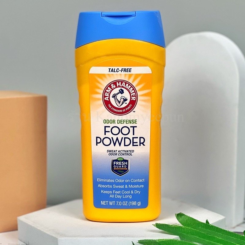 Arm & Hammer Odor Defense Foot Powder 🇺🇸 ขจัดกลิ่นเท้า ช่วยควบคุมเหงื่อ ดูดซับคว
