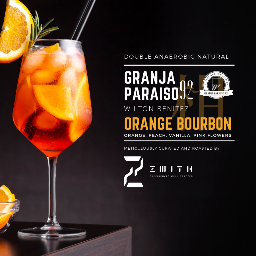 Granja Paraiso 92 Orange Bourbon - Roast Coffee (Whole Bean) - เมล็ดกาแฟคั่ว แบบยังไม่บด
