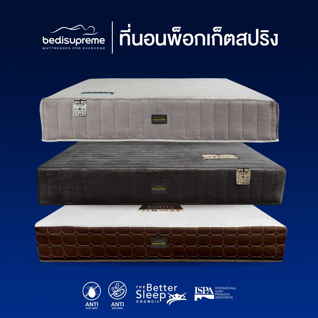 ที่นอนพ็อกเก็ตสปริง 3 รุ่น 3 สไตล์
