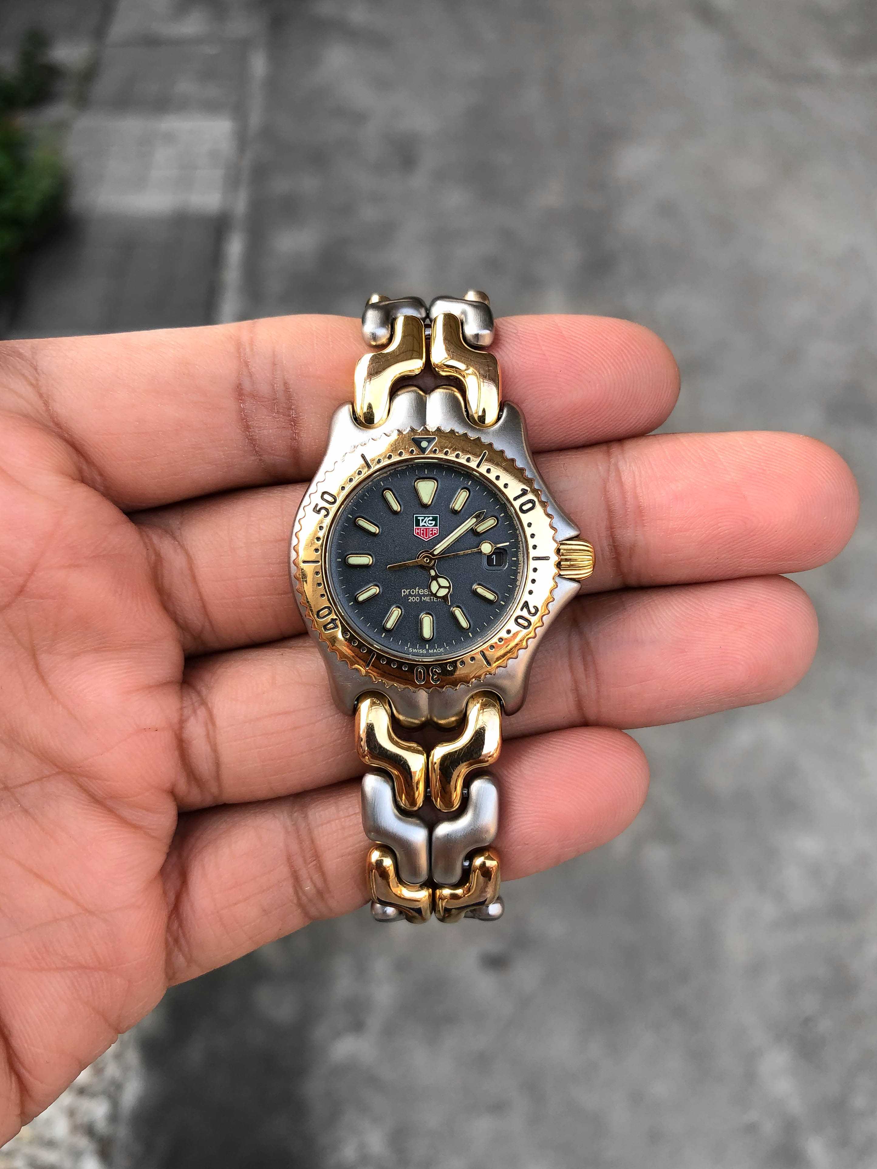 Tag Heuer ก้างปลา Lady Size 2tone Quartz หน้าเทา