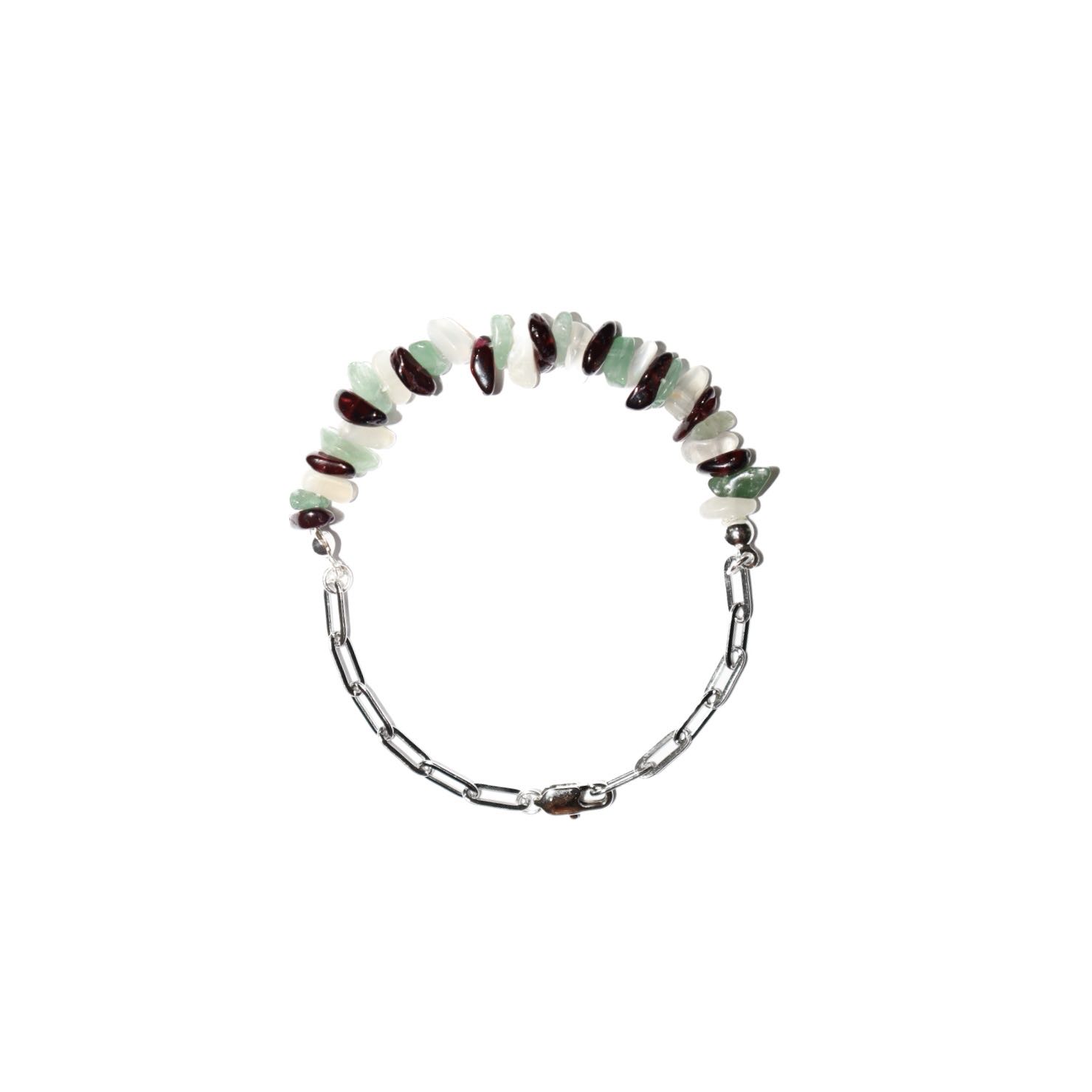 Aeternus: Garnet, Calcite & Aventurine bracelet