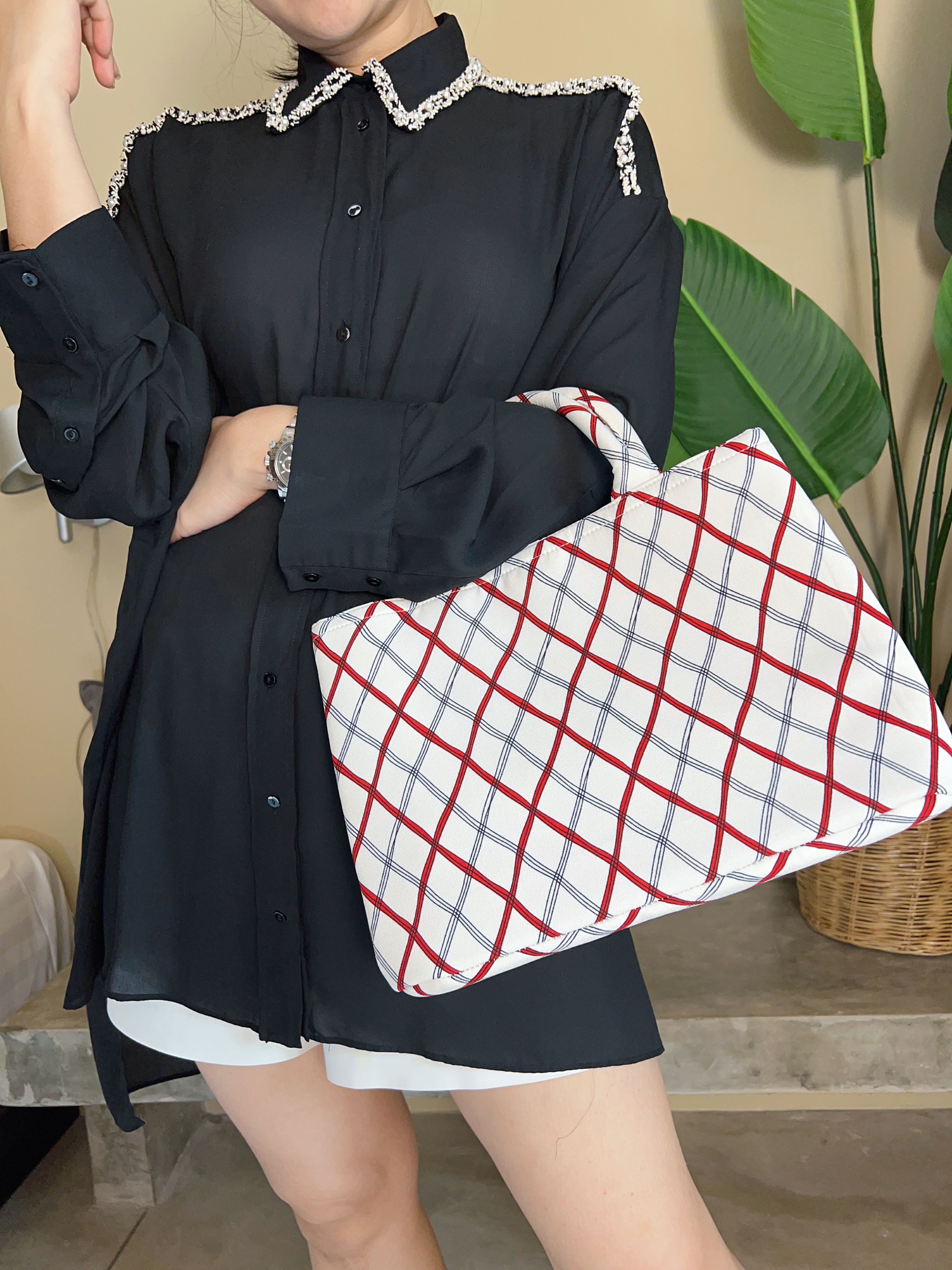 Barbie bag white cross