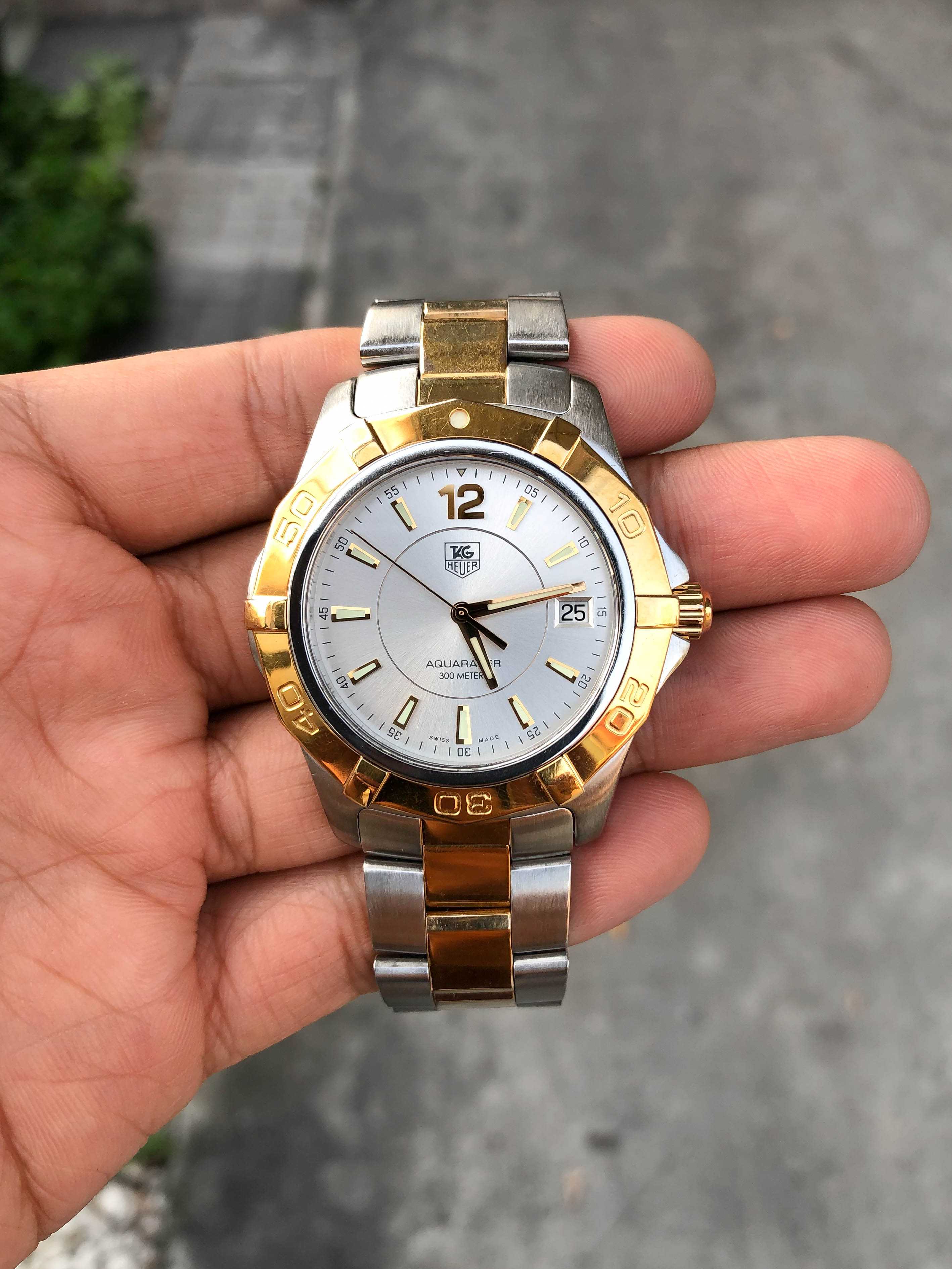 Tag Heuer Aquaracer King Size 2tone Silver Dial Quartz