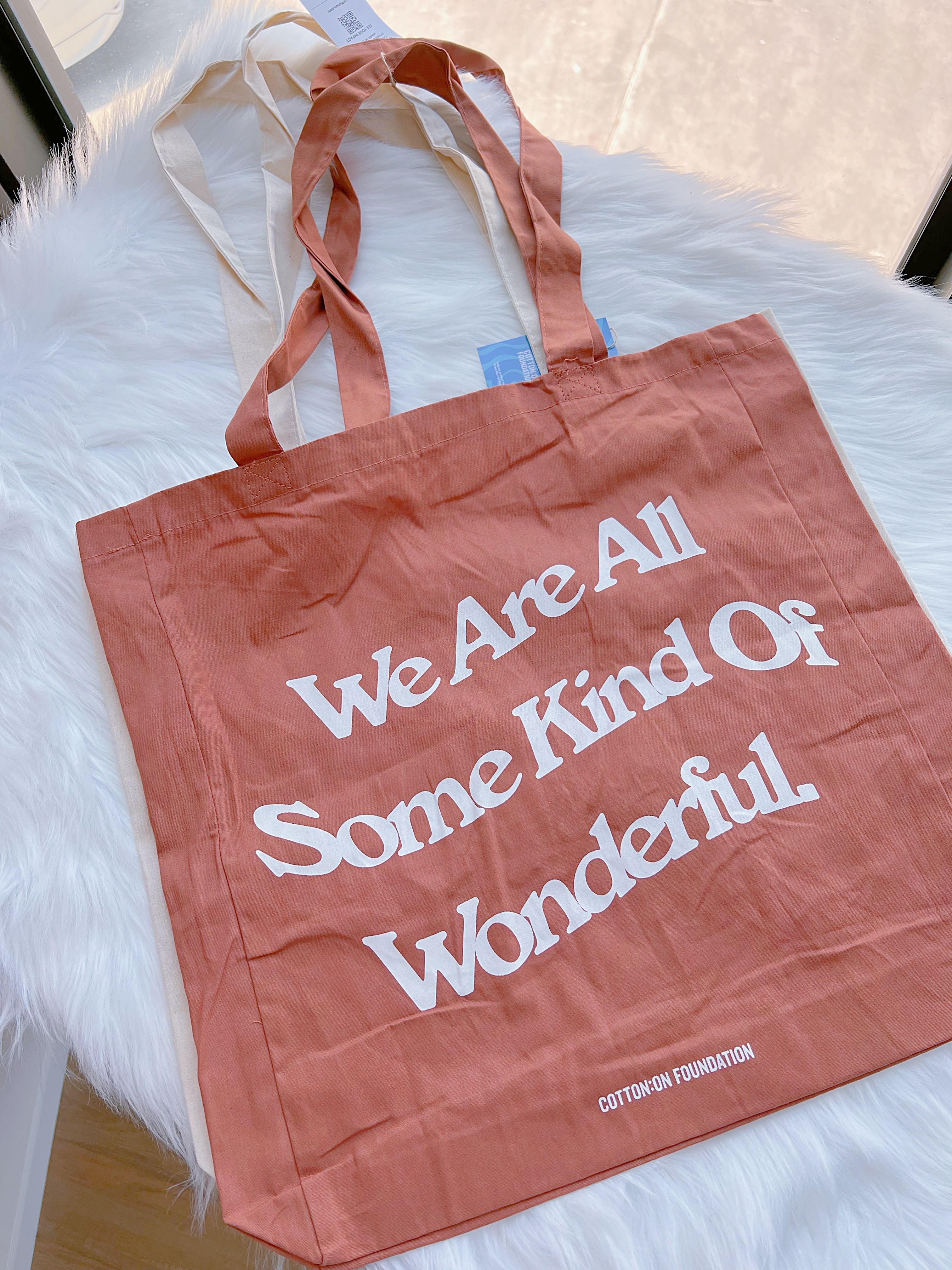 พร้อมส่ง 🏝️ Cottonon eco bag ✨ จากช้อป Aus ใบใหญ่แข็งแรง หูยาว