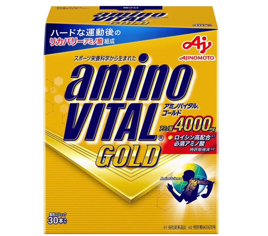 Amino Vital Gold 4000 mg. BCAA ช่วยซ่อมแซมและฟื้นฟูกล้ามเนื้อหลังการแข่งขัน สำหรับนักกีฬา 3 ซอง