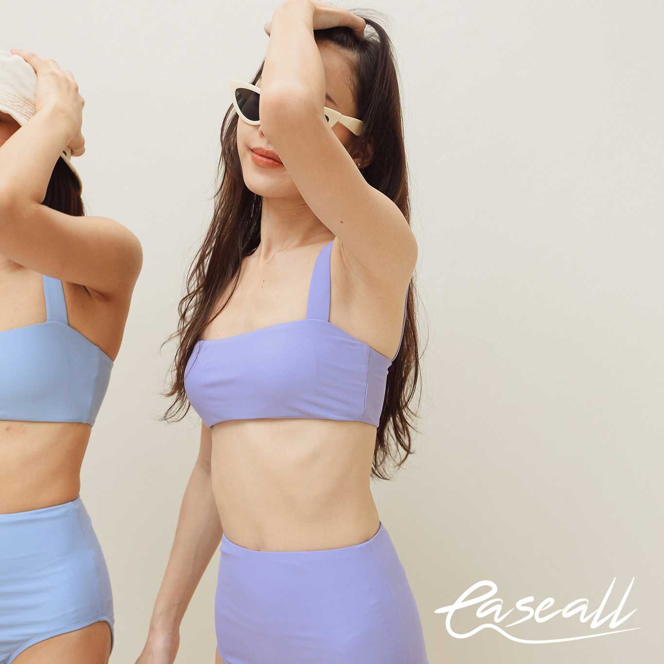 ชุดว่ายน้ำ Ease All รุ่น Signature - Pony (ม่วงพาสเทล) เก็บก้น เก็บพุง กระชับ ไม่โป๊