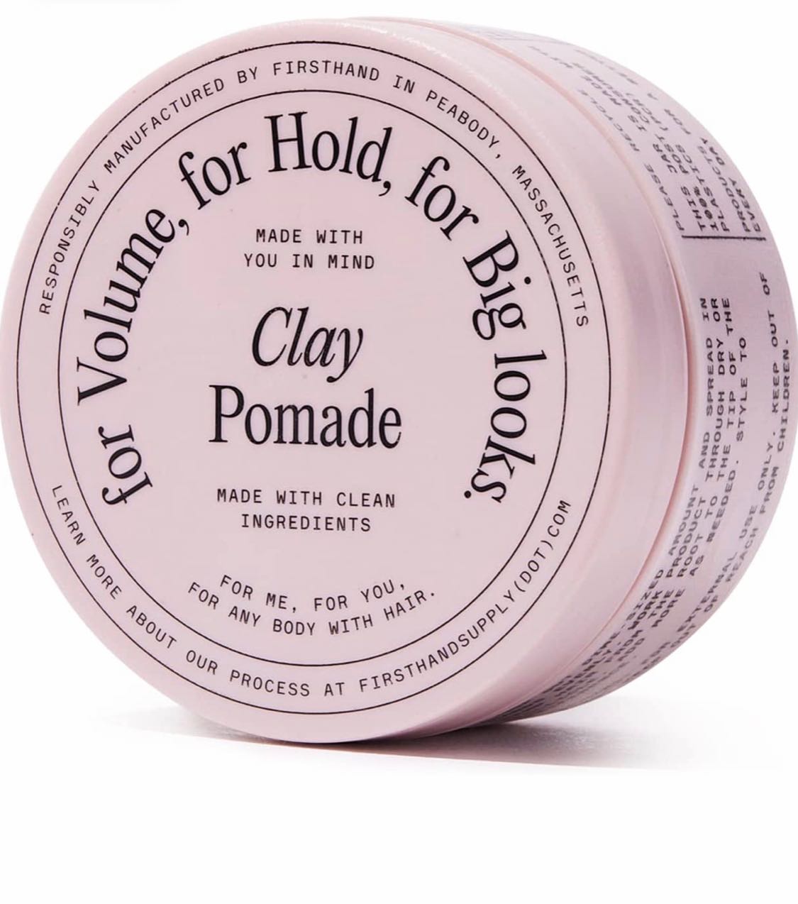 Firsthand - Styling Clay Pomade ( 3oz / 88ml)ผลิตภัณฑ์เซ็ตผมส่วนผสมแนวธรรมชาติ
