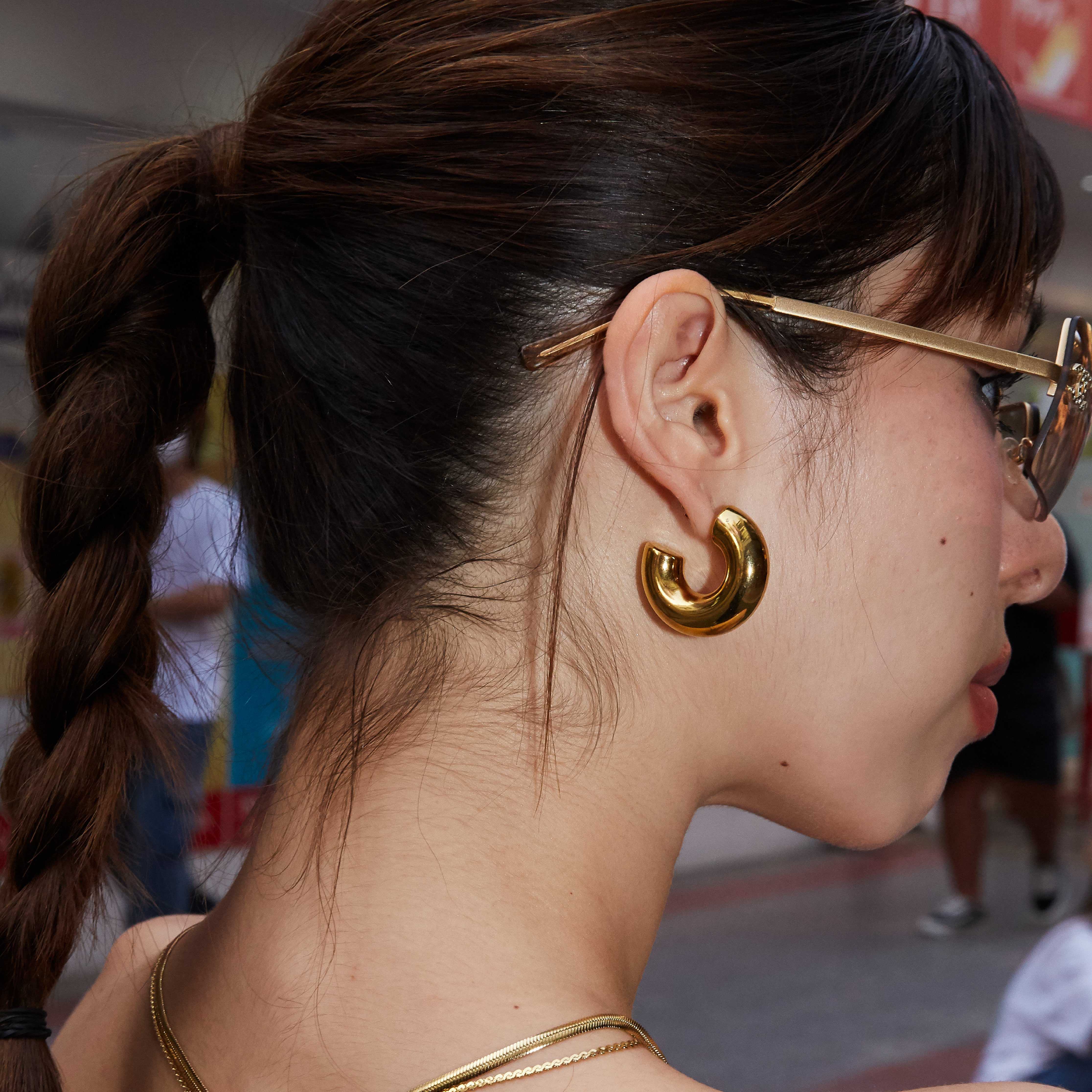 Veronica Chunky Hoop Earring 30mm