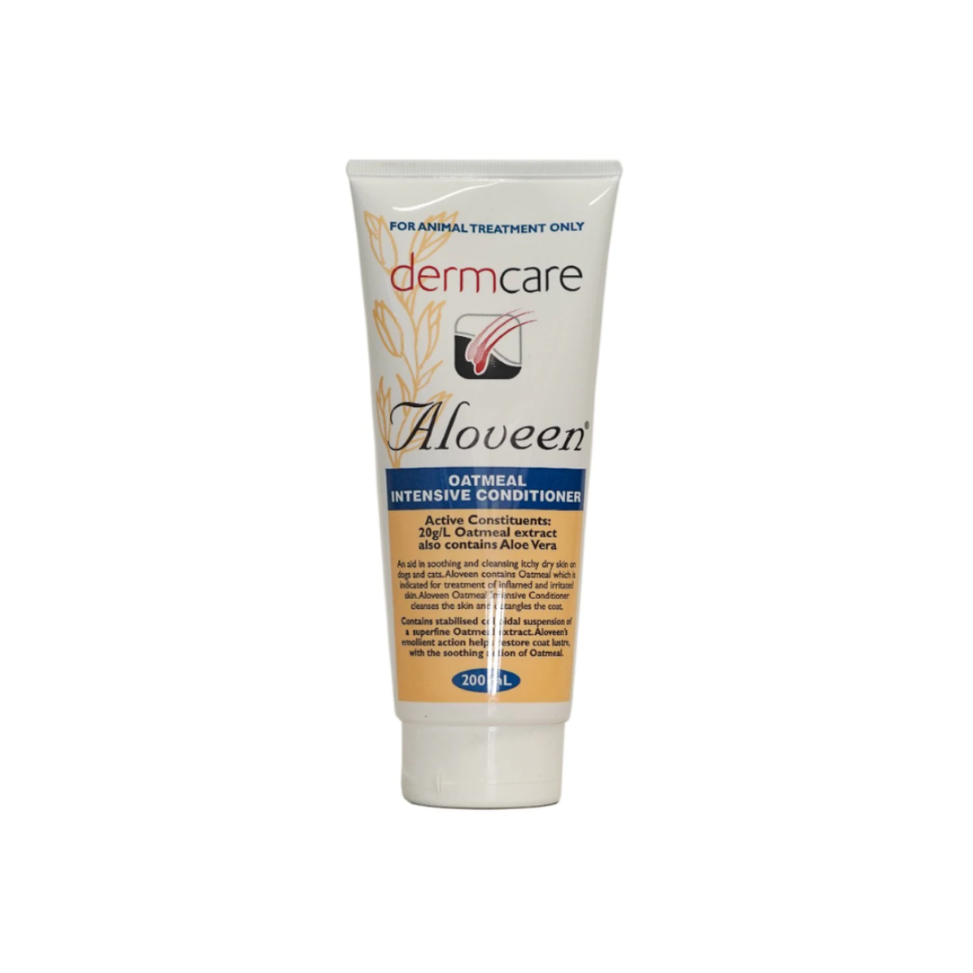 Dermcare Aloveen Conditioner คอนดิชันเนอร์ สูตรอ่อนโยนสำหรับสัตว์เลี้ยงผิวแพ้ง่าย 100 ml.