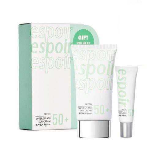 Espoir Water Splash Sun Cream Fresh 60ml. (สีเขียว)​ + แถม 20ml.